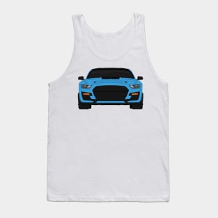 Shelby GT500 2020 Velocity-Blue + Black roof Tank Top